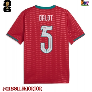 Portugal Diogo Dalot #5 Hemmatröja VM 2026 Kortärmad